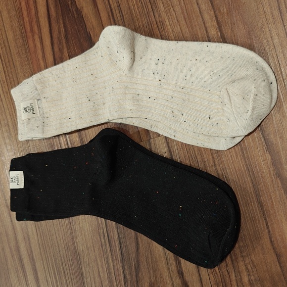 🔥 2/$10 3/$12 Rabbit Men’s Speckled Crew Socks – Black & Cream - Picture 3 of 3